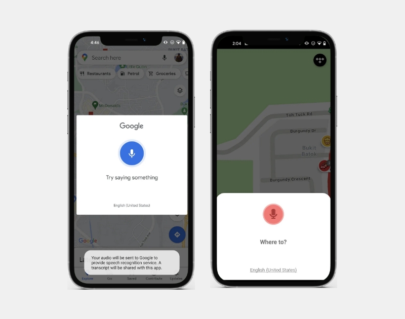 Voice assistance in waze vs google maps