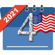 USA Calendar with Holidays 2021