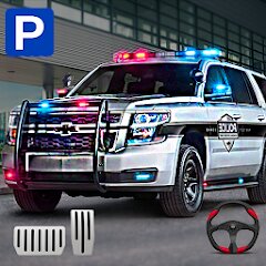 Modern Police Car Parking Sim 