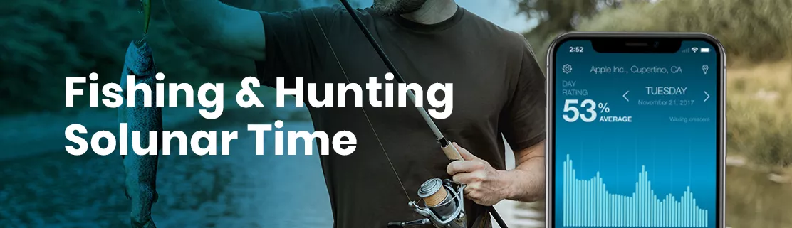 Fishing & Hunting Solunar Time App